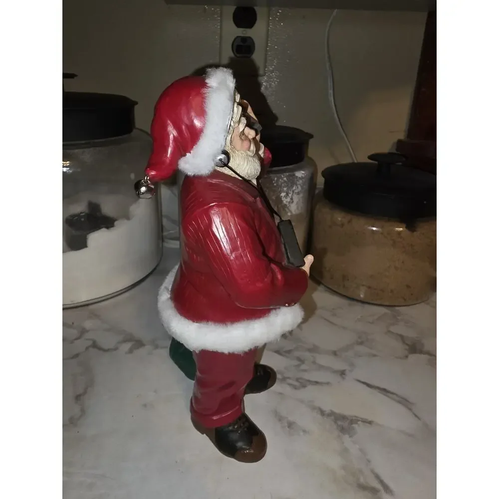 Vtg 80s Midwest 20th Century Santa Claus Cassette Player Mobile Phone Christmas